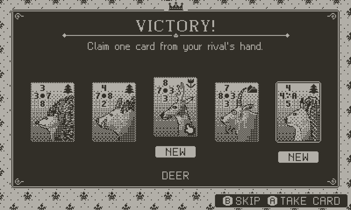 Beast Duel screenshot: Claim a card