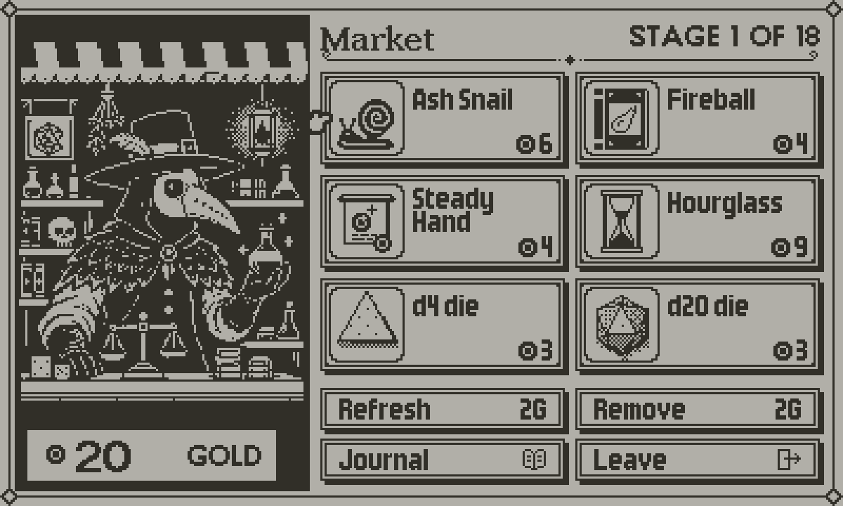 Dicemancer screenshot: The night market