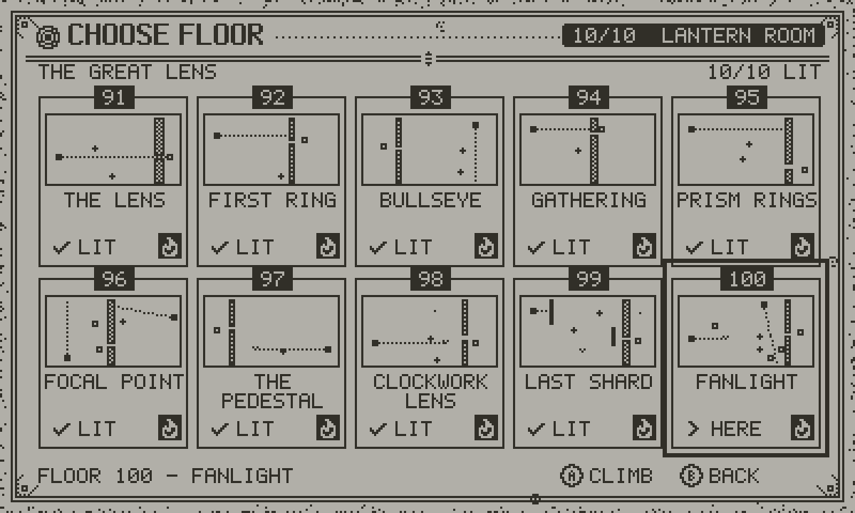 Fanlight screenshot: Choose floor